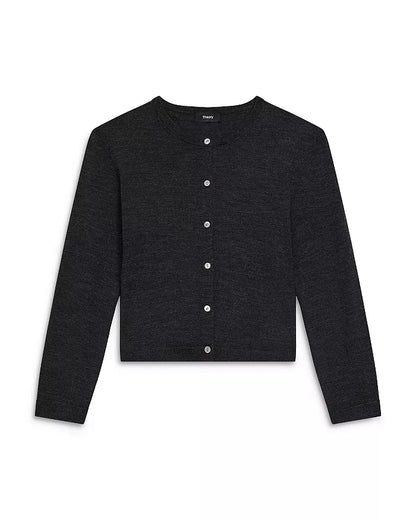 Cropped Cardigan Black - Theory Women