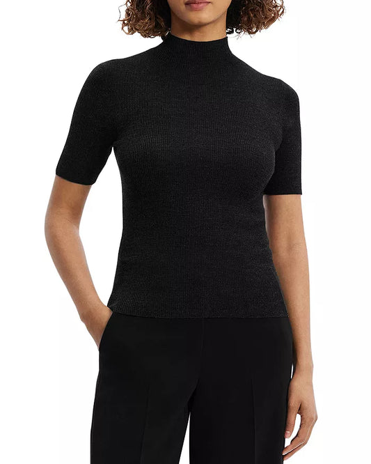 Leenda Solid Sweater Black - Theory Women