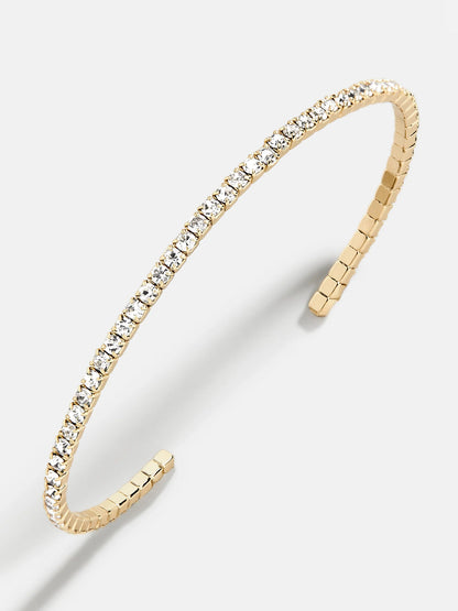 Rumi Open Cuff Bracelet Gold/Pavé - BaubleBar