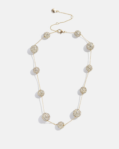 Blair Pearl Necklace Gold/Pavé - BaubleBar