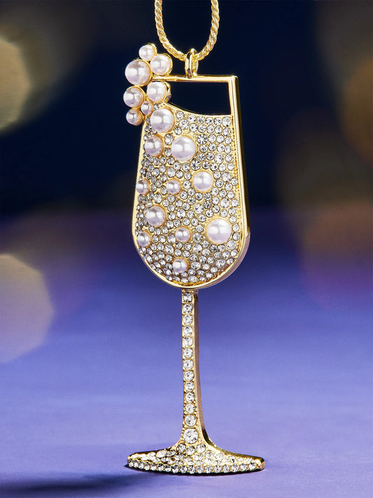 Bubbly And Bright Champagne Ornament - BaubleBar