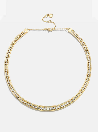 Olivia Collar Necklace Gold/Pavé - BaubleBar
