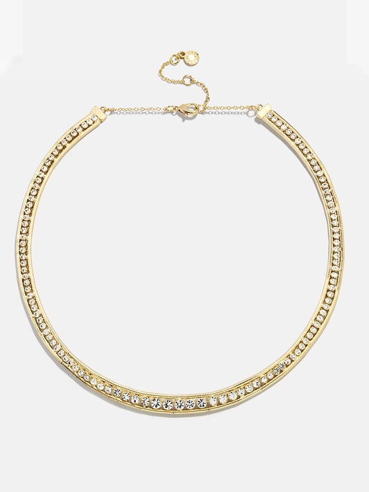 Olivia Collar Necklace Gold/Pavé - BaubleBar
