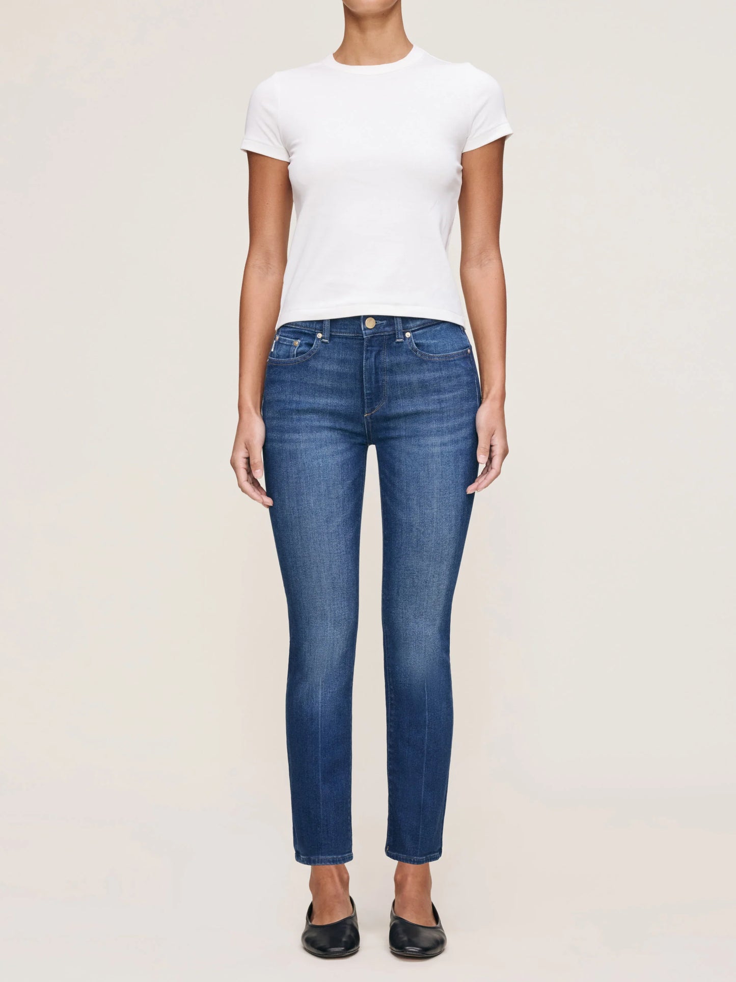 Mara Straight Mid Rise Instasculpt Ankle Jeans Santa Monica - DL1961