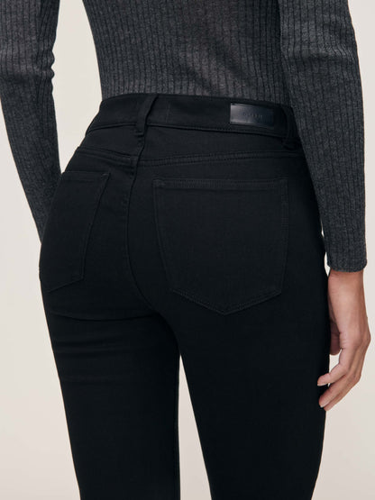 Mara Straight Mid Rise Instasculpt Ankle Jeans Black - DL1961