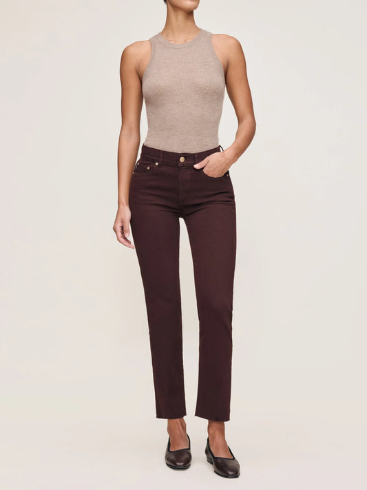 Mara Straight Mid Rise Instasculpt Ankle Jeans Fig - DL1961