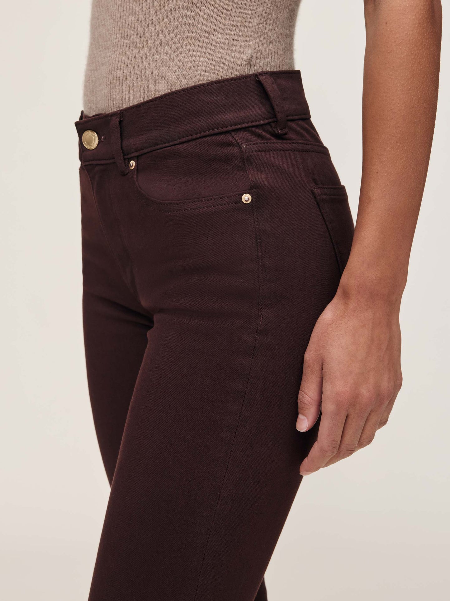 Mara Straight Mid Rise Instasculpt Ankle Jeans Fig - DL1961