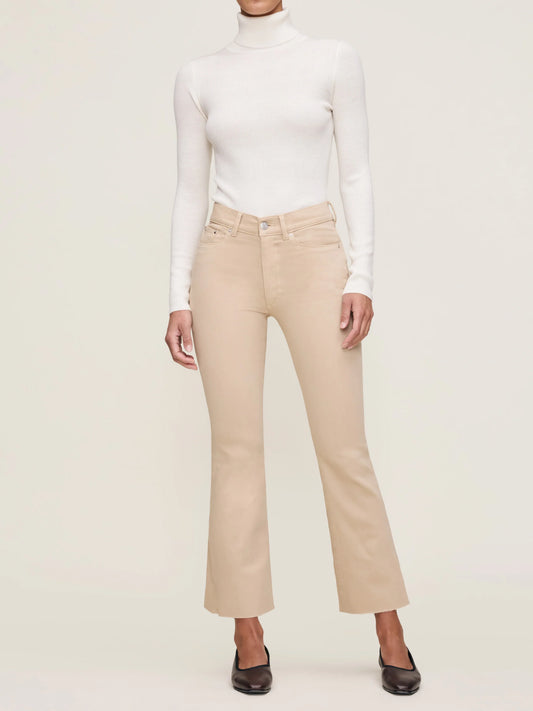 Bridget Boot High Rise Instasculpt Crop Jeans Almond - DL1961