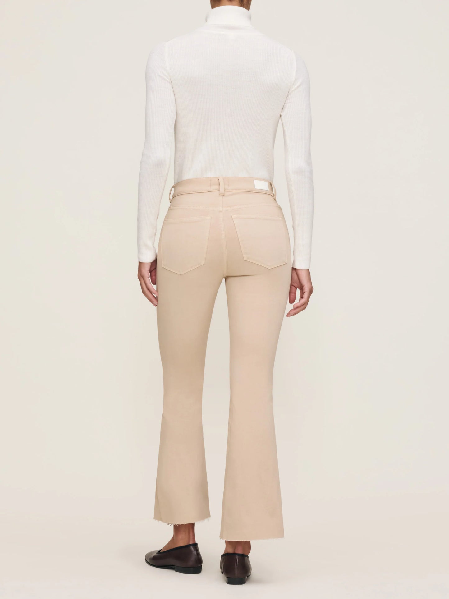 Bridget Boot High Rise Instasculpt Crop Jeans Almond - DL1961