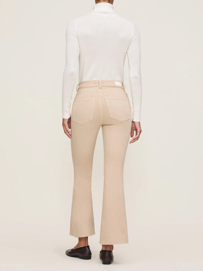 Bridget Boot High Rise Instasculpt Crop Jeans Almond - DL1961