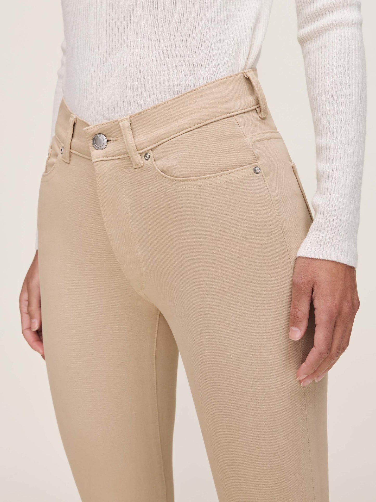 Bridget Boot High Rise Instasculpt Crop Jeans Almond - DL1961