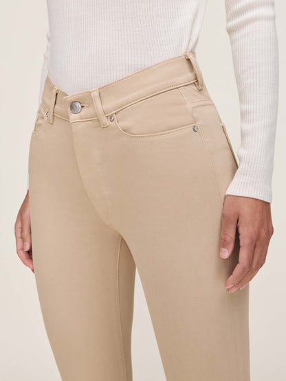 Bridget Boot High Rise Instasculpt Crop Jeans Almond - DL1961