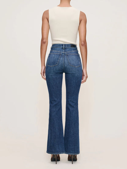 Claira Straight Boot Contoured Instasculpt Mid Rise 32 Jeans Lake Dusk - DL1961