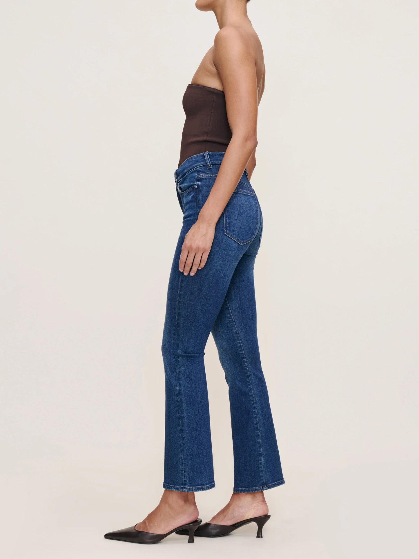Bridget Boot High Rise Instasculpt Crop Jeans Raindrop - DL1961