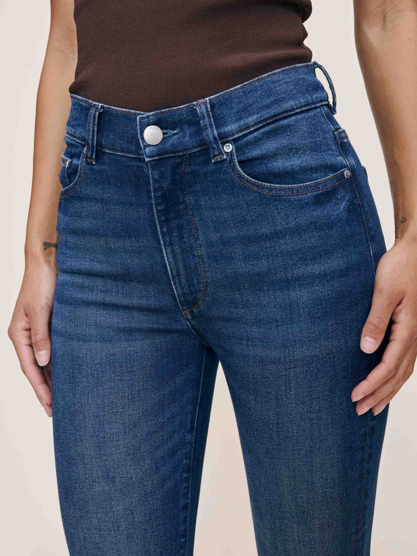 Bridget Boot High Rise Instasculpt Crop Jeans Raindrop - DL1961