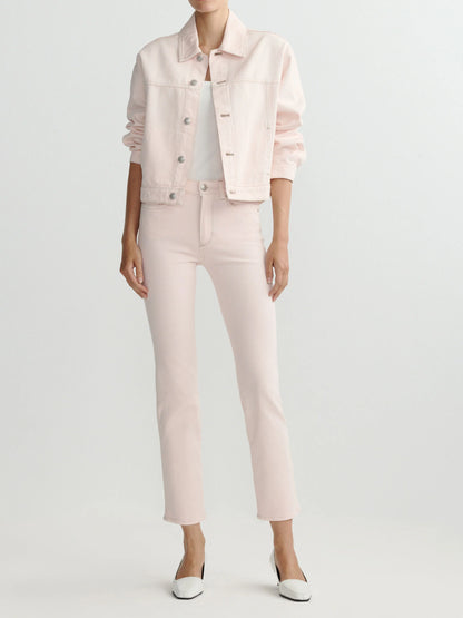 Mara Straight Mid Rise Instasculpt Ankle Jeans Ballet - DL1961