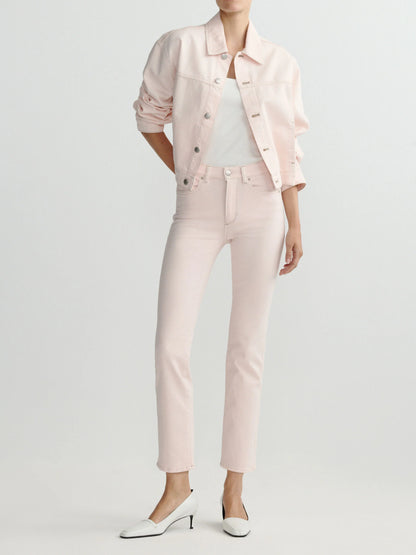 Mara Straight Mid Rise Instasculpt Ankle Jeans Ballet - DL1961