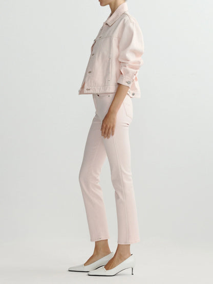 Mara Straight Mid Rise Instasculpt Ankle Jeans Ballet - DL1961