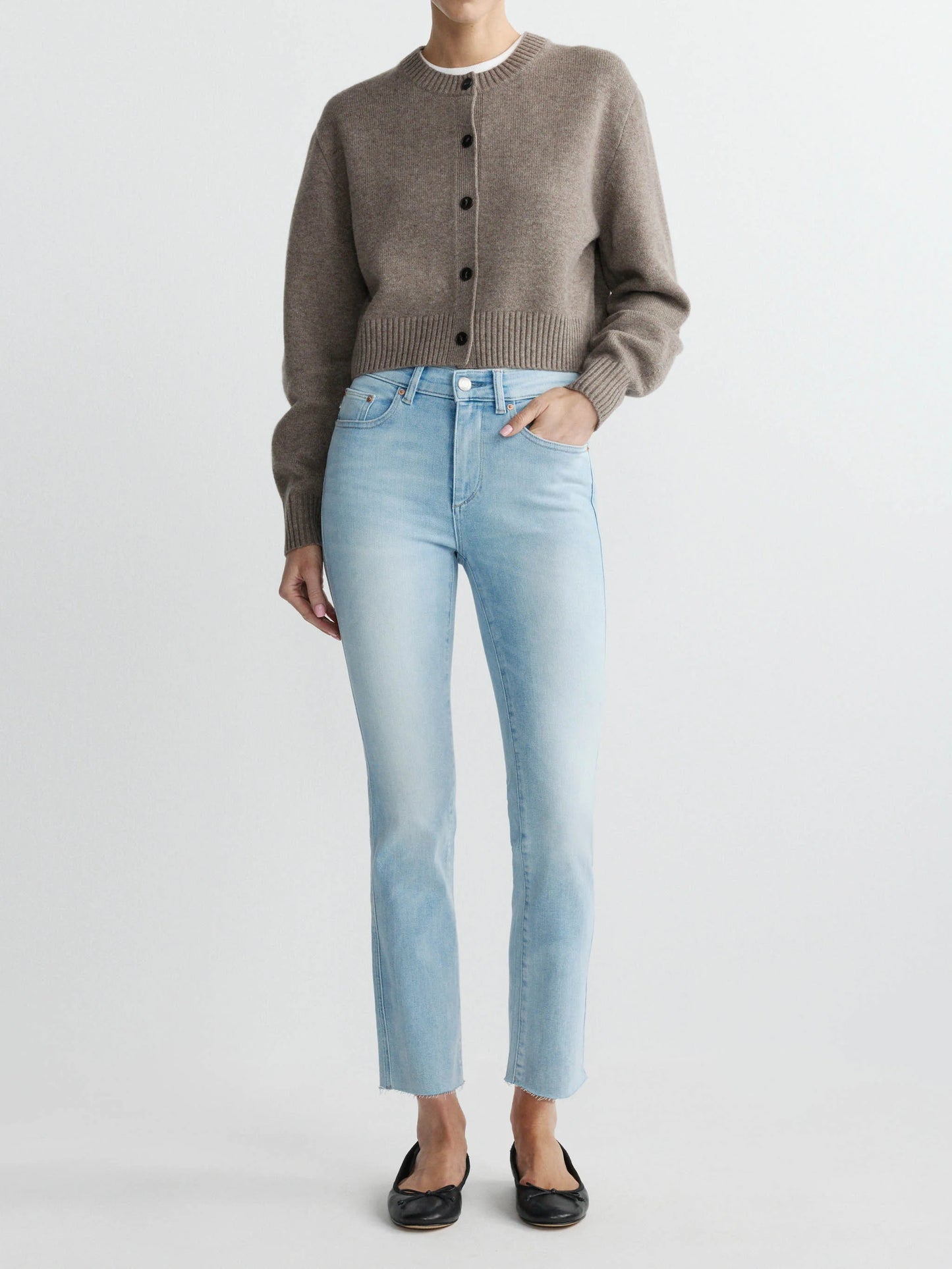 Mara Straight Mid Rise Instasculpt Ankle Ocean - DL1961