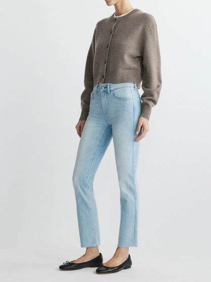 Mara Straight Mid Rise Instasculpt Ankle Ocean - DL1961