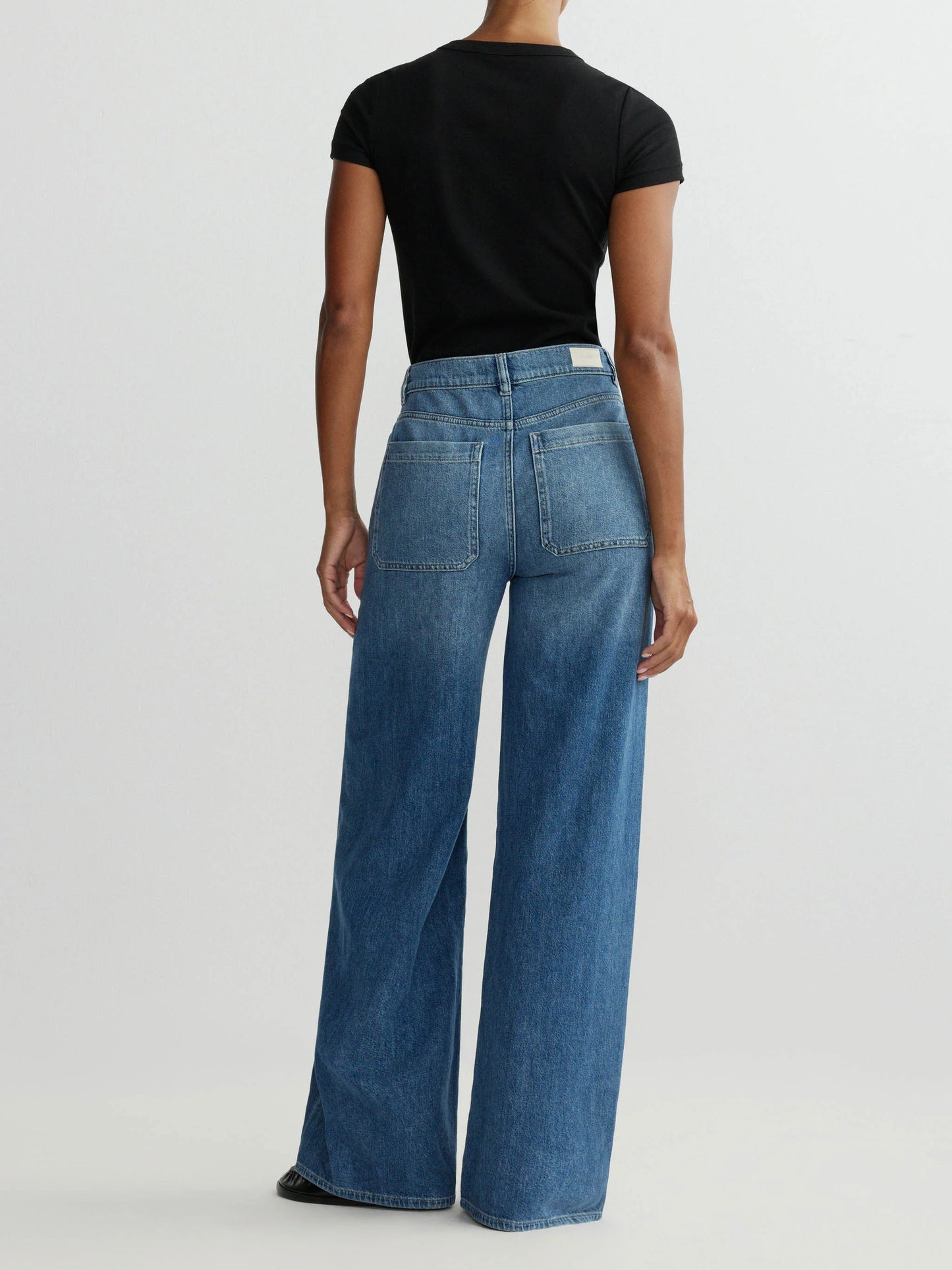Hepburn Wide Leg High Rise 32 Jeans Meadow Lake - DL1961