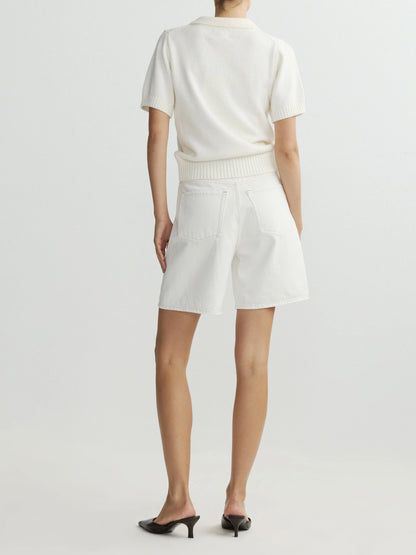 May Polo Short Sleeve White - DL1961