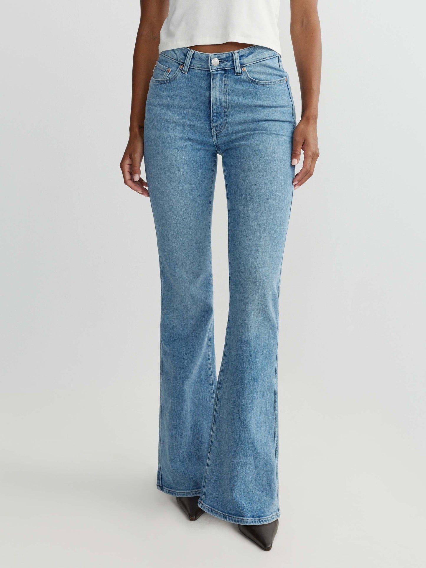 Claira Straight Boot Contoured Instasculpt Mid Rise 32 Jeans Olympic - DL1961