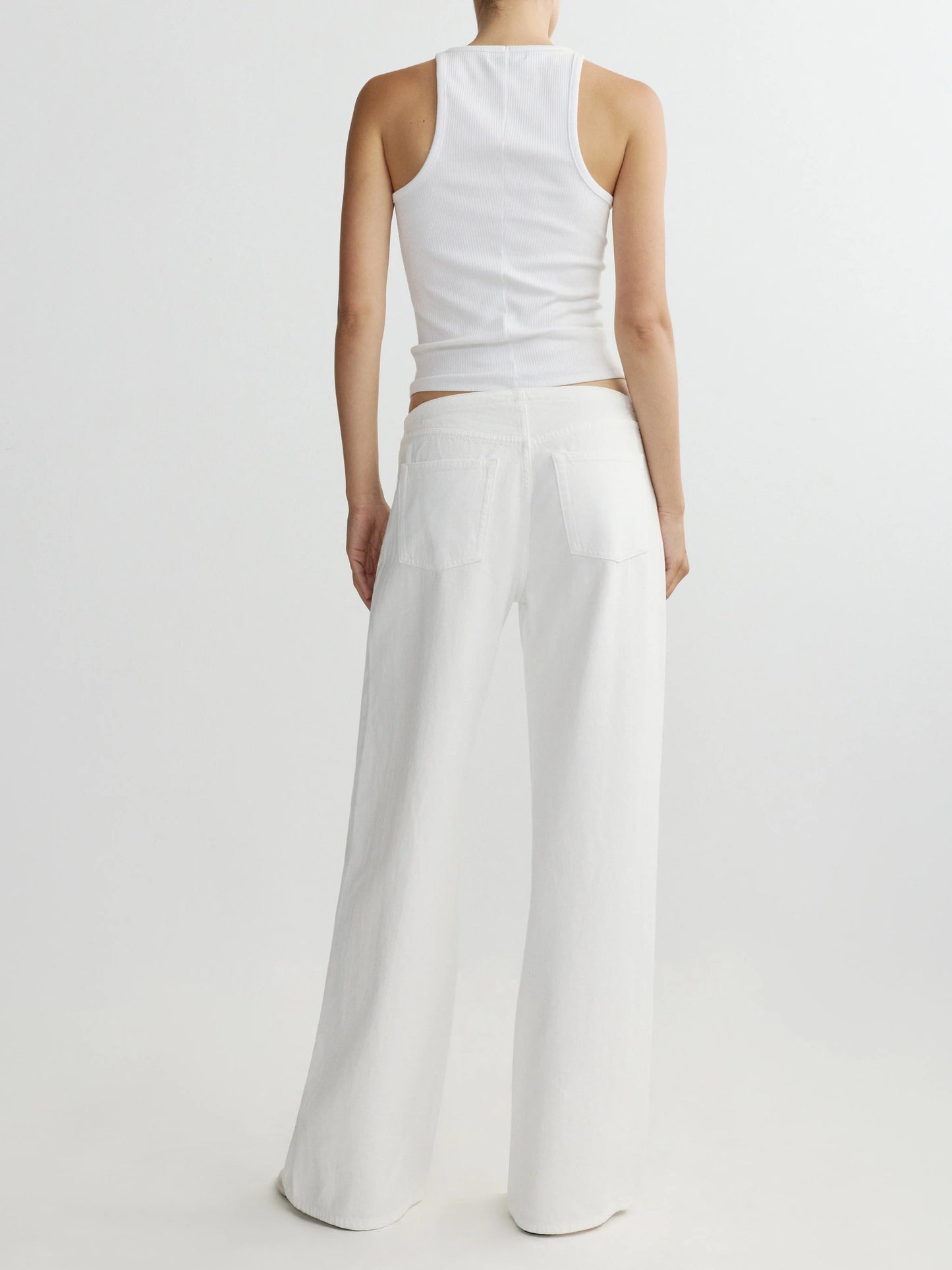 Sienna Low-Slung Wide Leg Relaxed 31 Jeans White Aura - DL1961