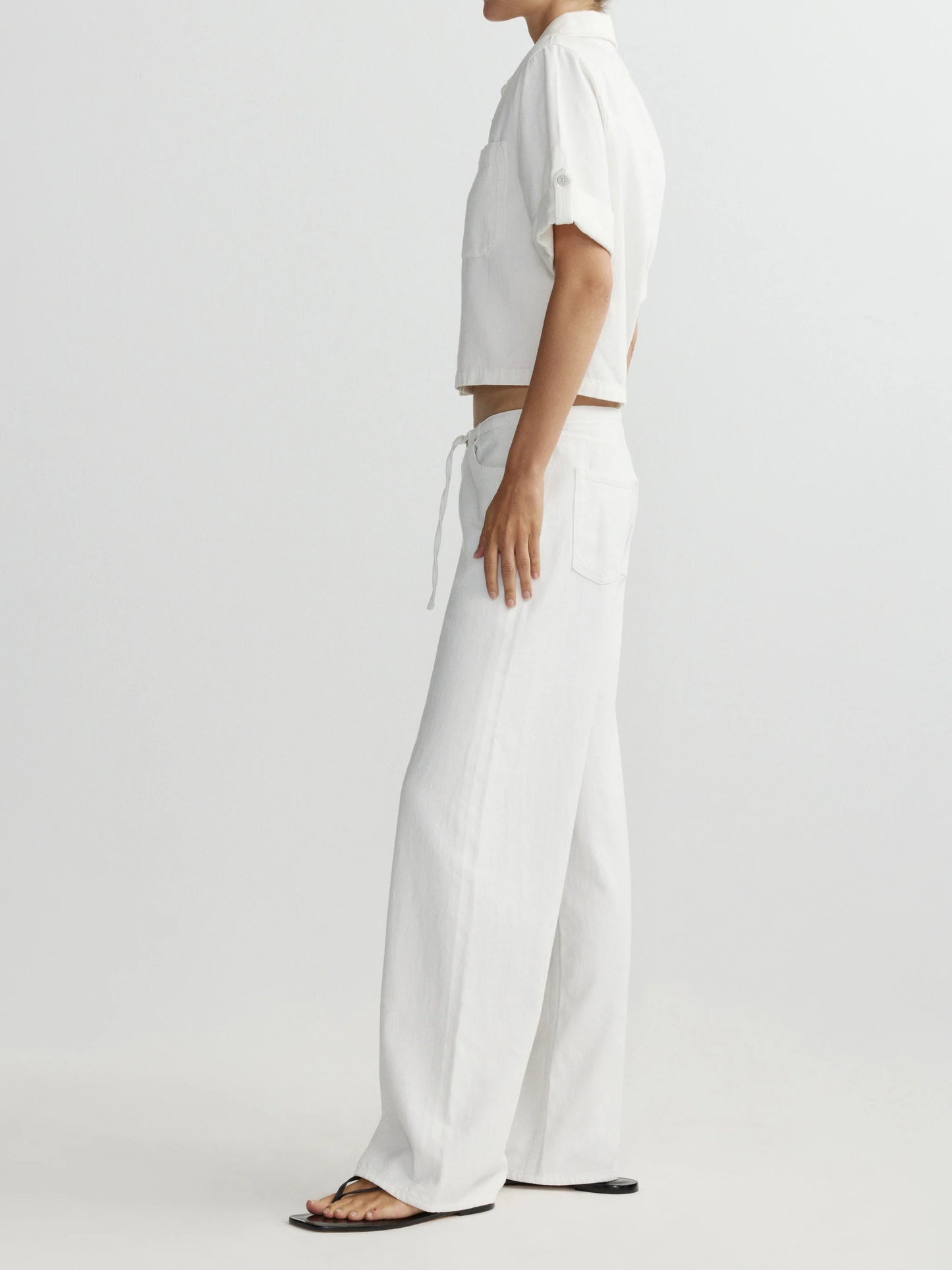 Montauk Shirt Cuffed Sleeve White Aura - DL1961