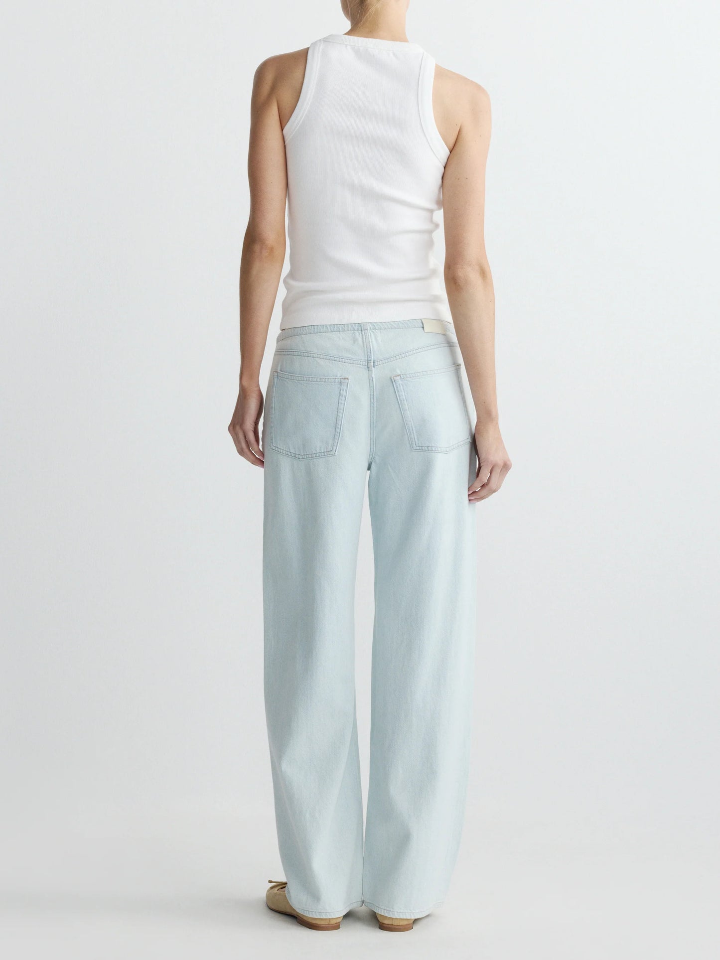 Sienna Low-Slung Wide Leg Relaxed 31 Jeans Saltstone Lace - DL1961