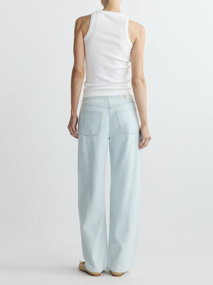 Sienna Low-Slung Wide Leg Relaxed 31 Jeans Saltstone Lace - DL1961