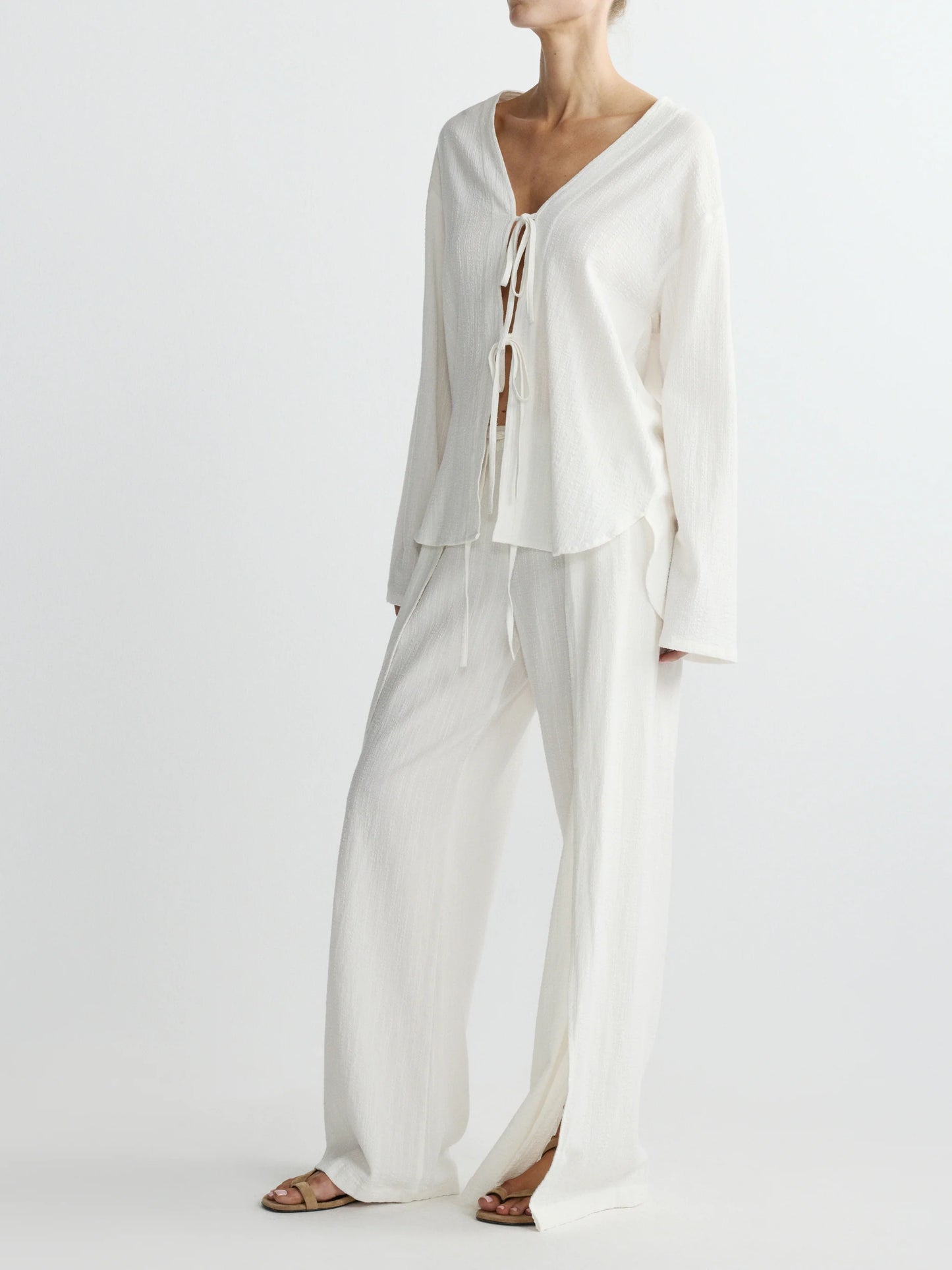 Palazzo Pant White Gauze - DL1961