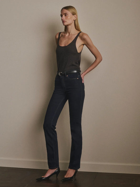 Halle Straight High Rise Instasculpt 29 Jeans Harvest Moon Cuffed - DL1961