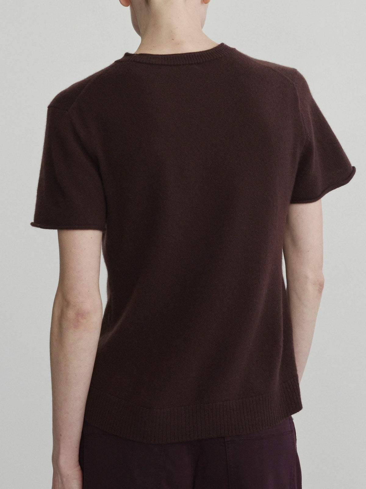 Cashmere Knit Tee Brown - DL1961