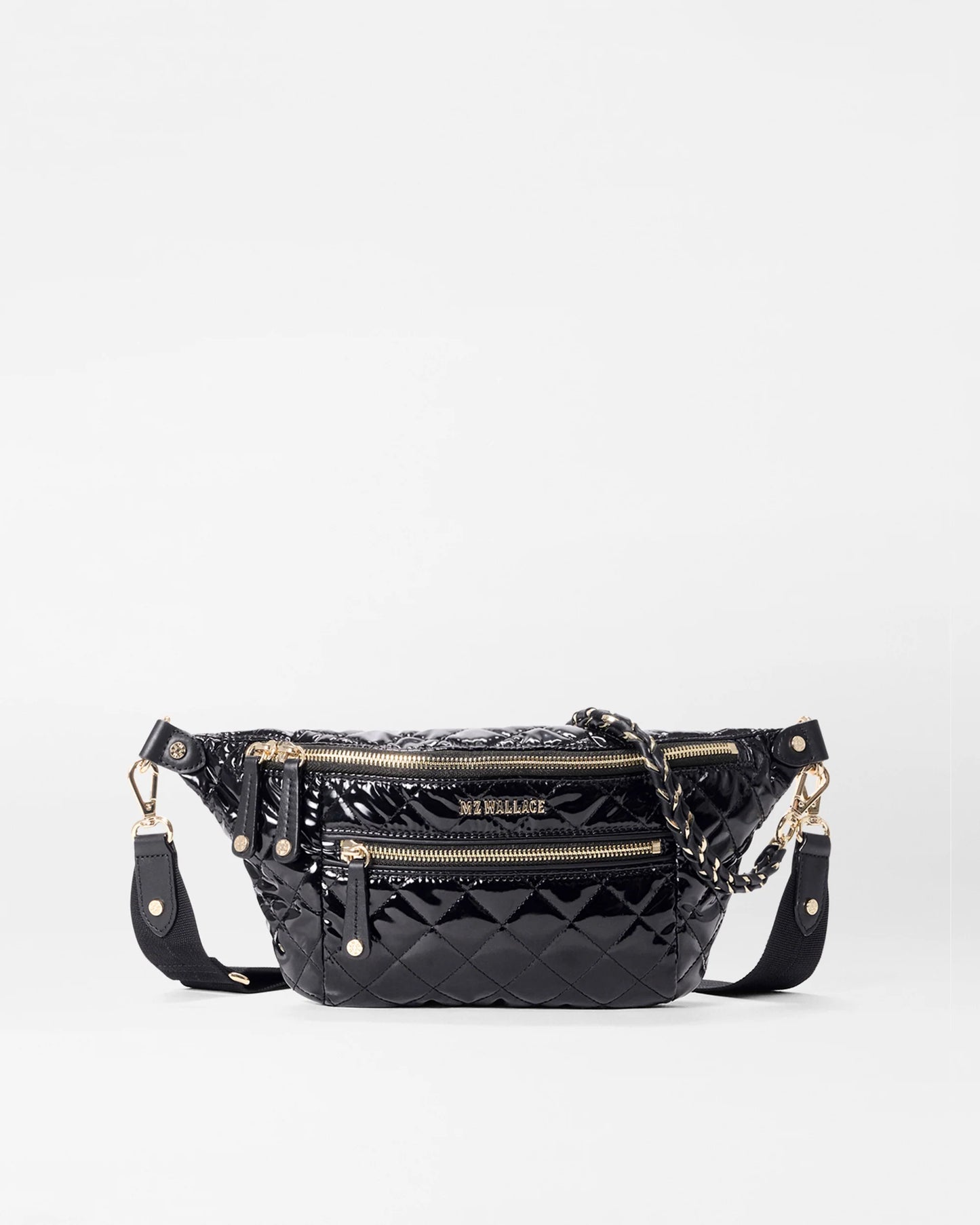 Small Crosby Sling Black Lacquer - MZ Wallace