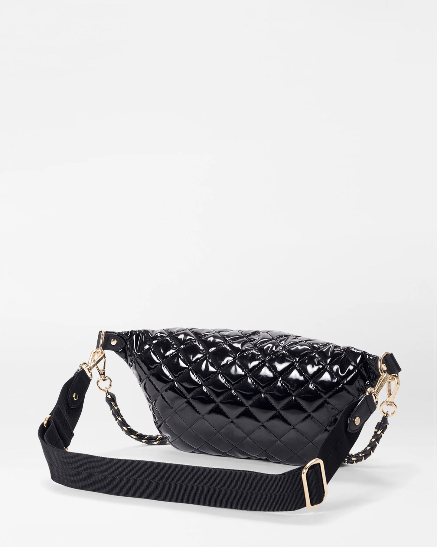 Small Crosby Sling Black Lacquer - MZ Wallace