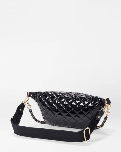 Small Crosby Sling Black Lacquer - MZ Wallace