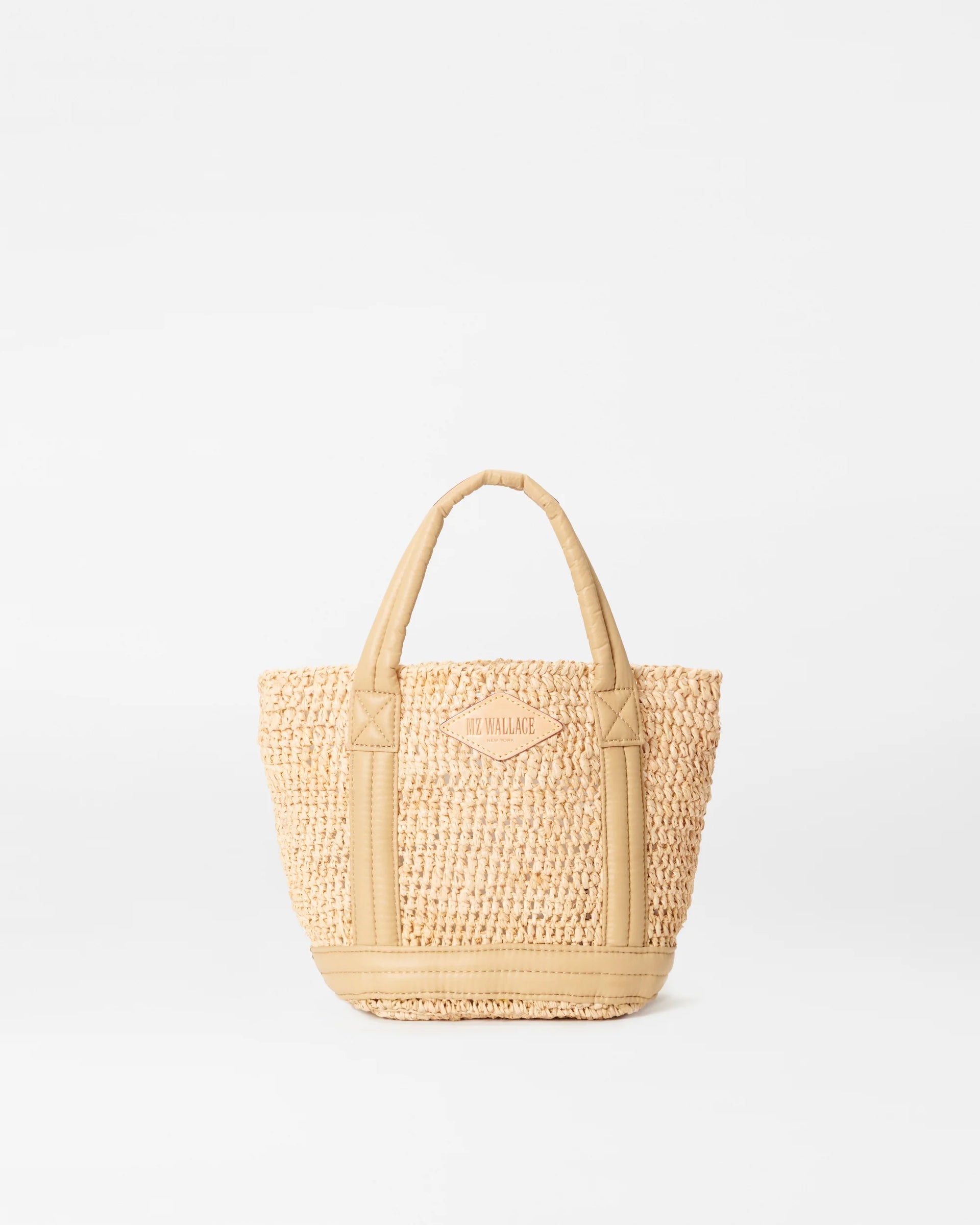 Mini Raffia Tote Raffia Camel - MZ Wallace