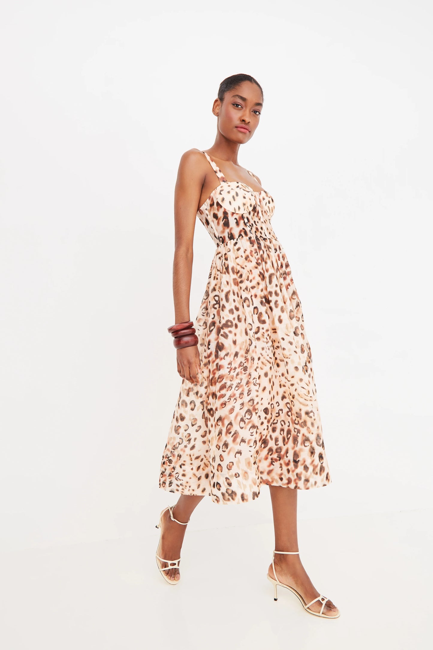 Pheobe Dress Cheetah Blush - Cara Cara