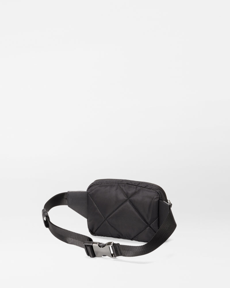 Black quilted belt clearance bag