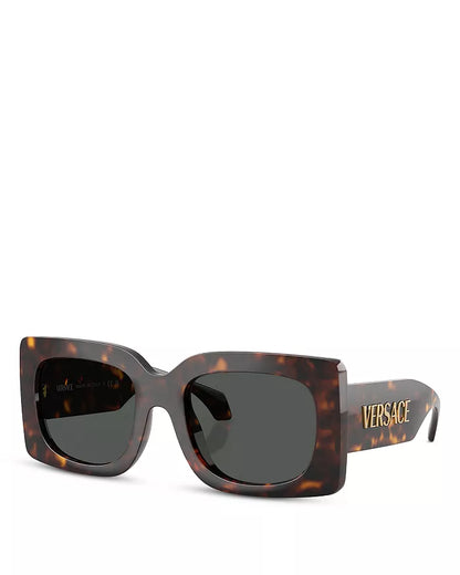 Signature Squared Sunglasses Havana - Versace