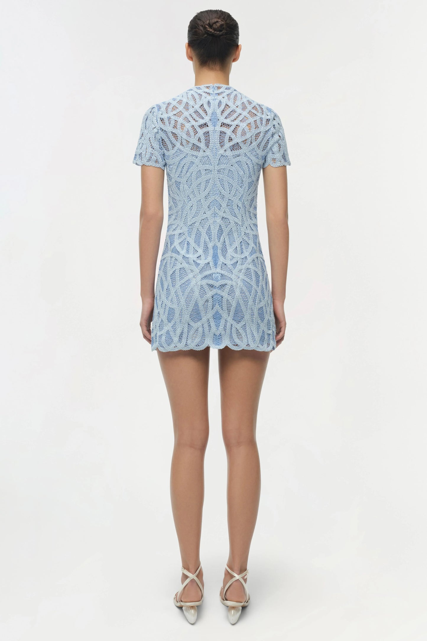 Desiree Macrame Mini Dress Periwinkle Multi - Simkhai
