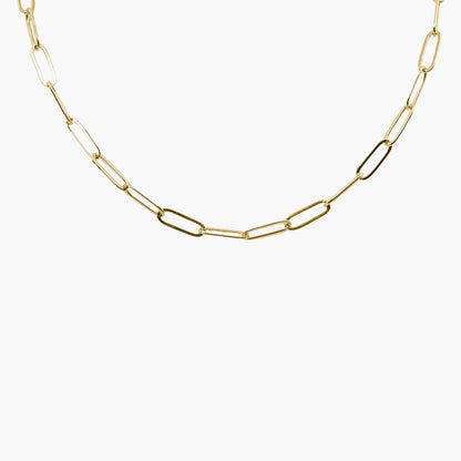 Paperclip Chain Necklace Gold - Love You More