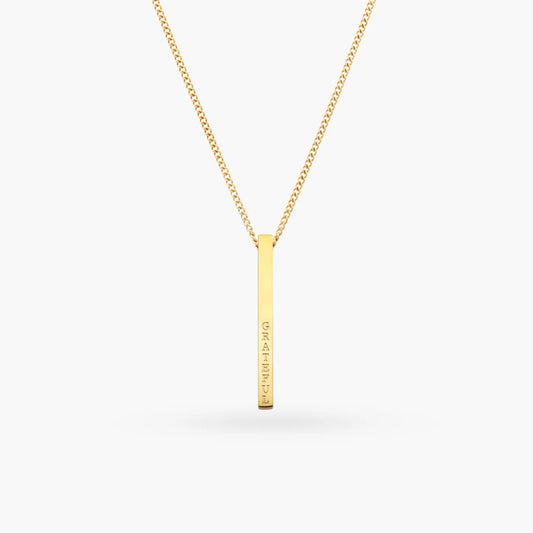 The Grateful Pin Drop Necklace Gold - Love You More