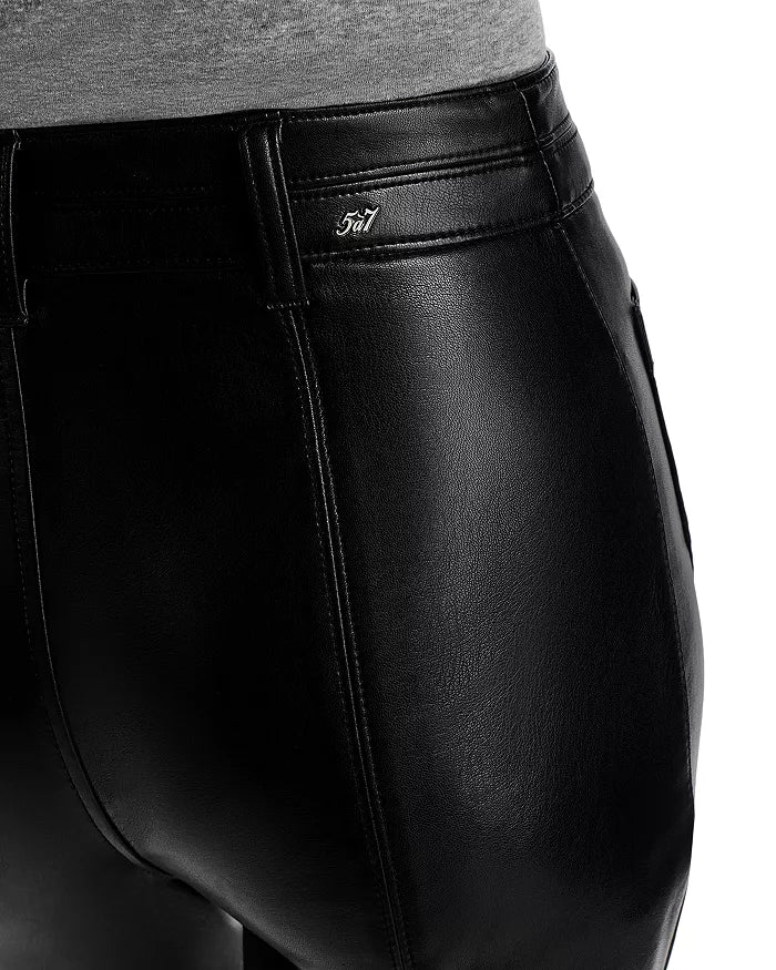 Vegan Leather Dorothea Pant Black - Cinq à Sept