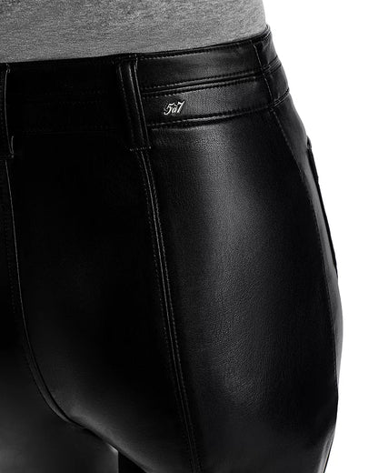 Vegan Leather Dorothea Pant Black - Cinq à Sept