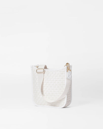 Small Box Woven Crossbody Pearl Metallic - MZ Wallace