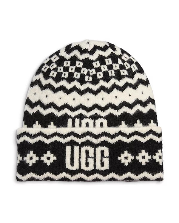 UGGIsle Scarf And Hat Set Black Multi - UGG