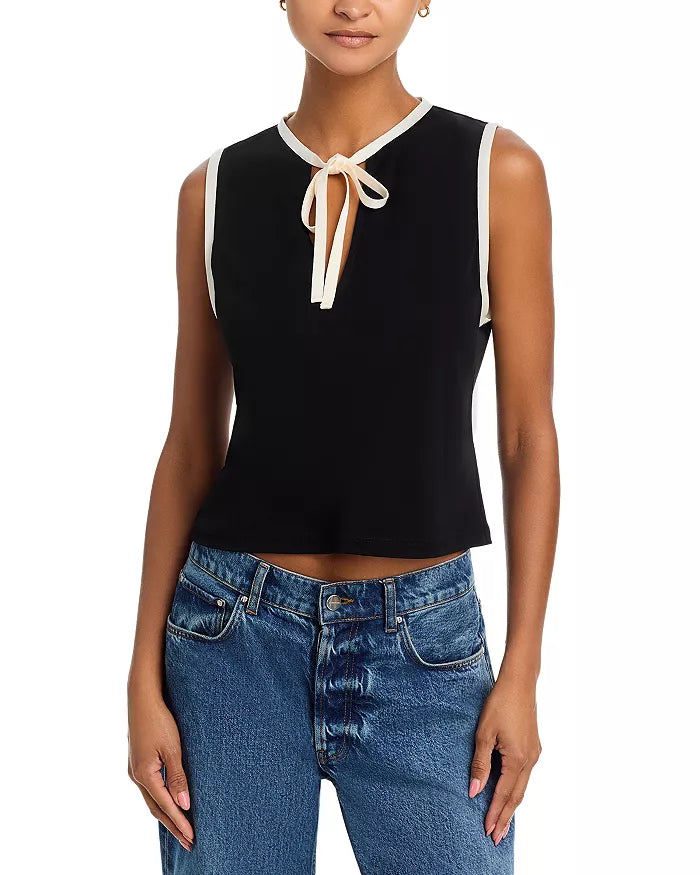 Keyhole Tie Tank Black Multi - Frame