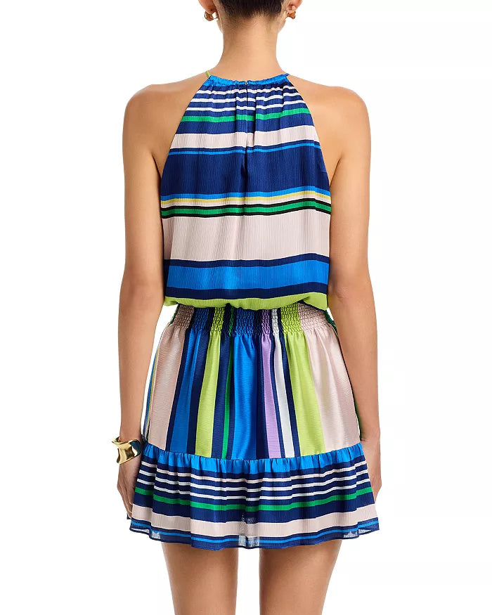Bettina Mini Dress Ultramarine Stripe - Ramy Brook